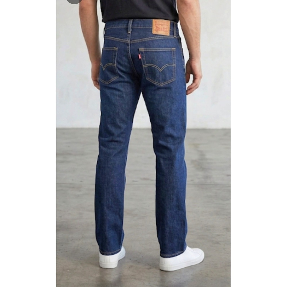 Levi's Original 501 Dark Wash Button Fly Straight Denim Jeans Men's 30 X 34 NWT